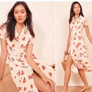 Reformation Sheila Floral Midi Dress